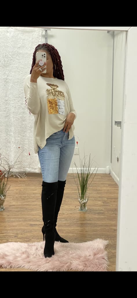 Chic One size sweater - One size / Beige