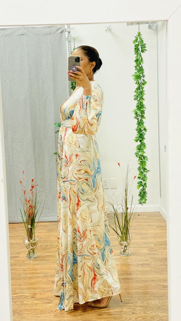Flora printed dress