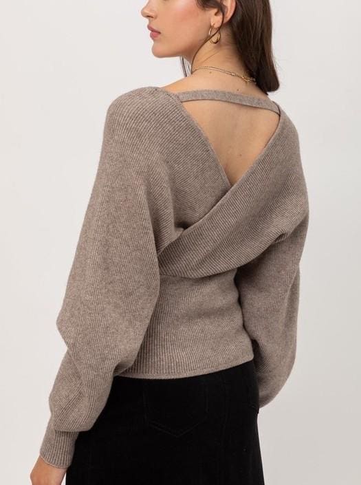 Wendy wrap sweater top